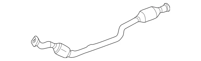 2204900620 - Exhaust System: Exhaust Pipe for Mercedes-Benz: CL500, S430, S55 AMG Image