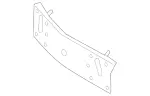 2318801801 - Attachment Parts: License Plate Holder for Mercedes-Benz Image