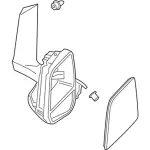 DT1Z17682C - Body: Mirror Assembly for Ford: Transit Connect Image