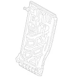 2059200932 - Body: Seat Back Frame for Mercedes-Benz Image
