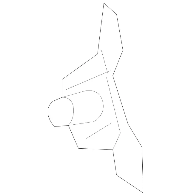 1667400214 - Rear-End Door: Holder for Mercedes-Benz: GLE300d, GLE350, GLE400, GLE550e, GLE63 AMG, ML250, ML350, ML400, ML550, ML63 AMG Image image