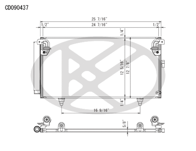 CD090437 - Air Conditioning &amp; Heat: Koyorad A/C Condenser for Koyo Image