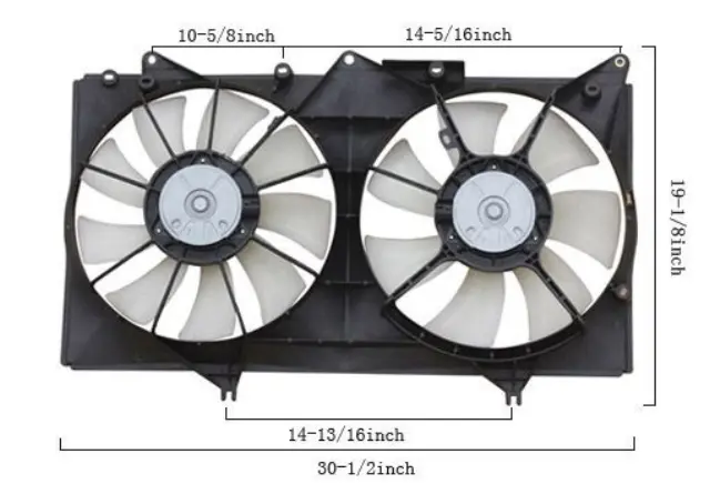 6034127 - : Agility Dual Radiator and Condenser Fan Assembly for Agility Image