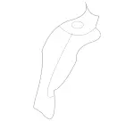 2036260814 - Cowl, Front Panel: Holder for Mercedes-Benz: C230, C240, C280, C32 AMG, C320, C350 Image