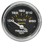 4757 - : GAUGE, TRANSMISSION TEMP, 2 1/16", 100-250?F, ELECTRIC, CARBON FIBER for AutoMeter Image