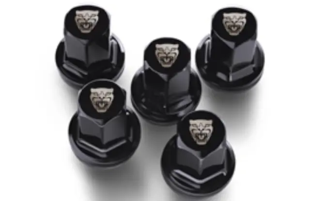 C2D54172 - Wheels: Growler Etched Lug Nuts - Black for Jaguar Image
