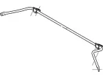 8A4Z5A772B - Suspension: Stabilizer Bar for Ford: Freestyle, Taurus X Image