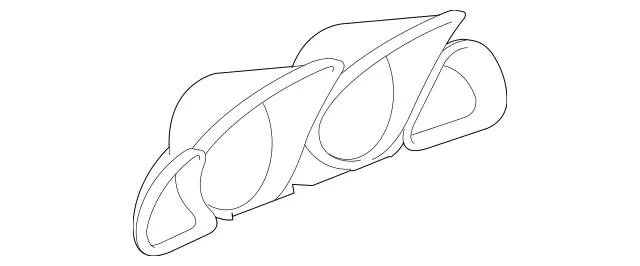 23054000237390 - Body: Cluster Bezel for Mercedes-Benz Image
