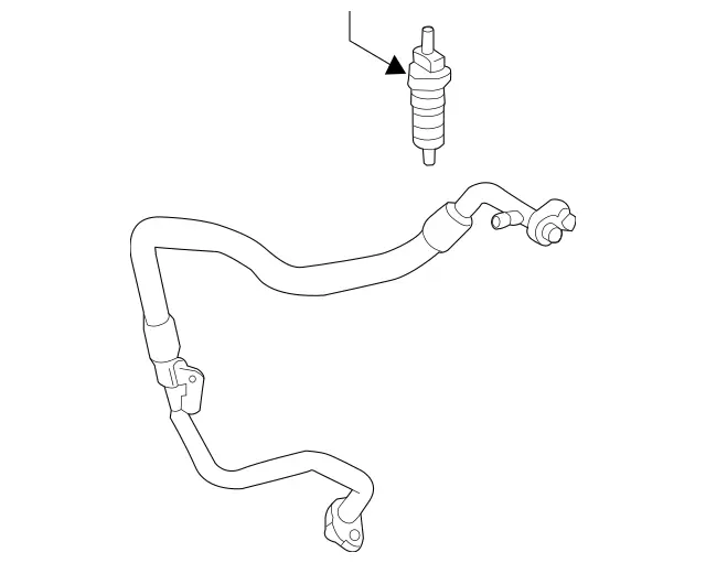 2228306402 - : A/C Refrigerant Suction Hose for Mercedes-Benz Image