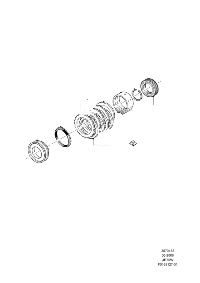 7L3Z7B164A - Transmission: Transmission Clutch Friction Plate for Ford Image