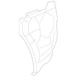 1648852765 - Attachment Parts: Basic Carrier, Bumper for Mercedes-Benz: ML320, ML350, ML450, ML500, ML550, ML63 AMG Image