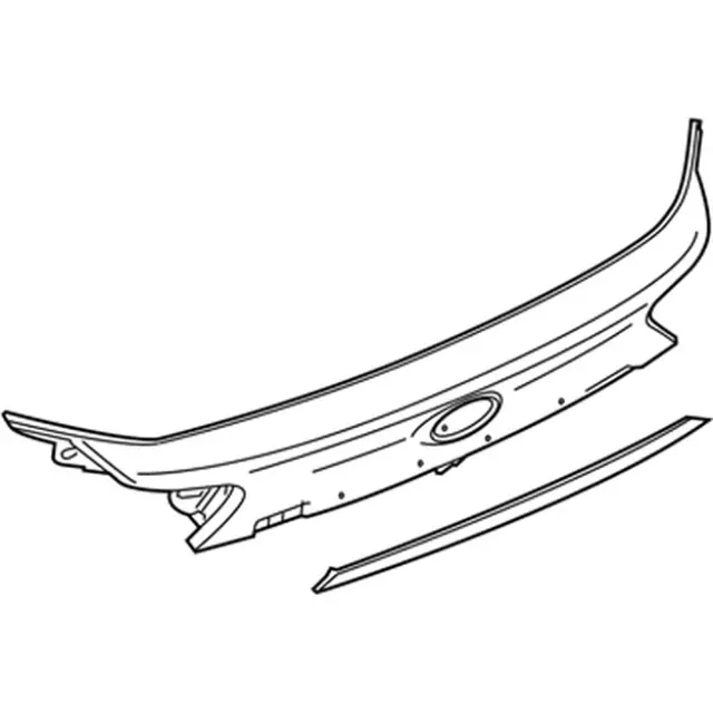 KT4Z5843401B - Body: Rear Molding for Ford: Edge Image