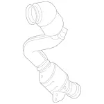 2224905920 - Exhaust System: Exhaust Gas Line for Mercedes-Benz Image