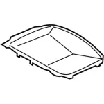 BK3Z6113546CB - Body: Instrument Panel Storage Compartment for Ford Image