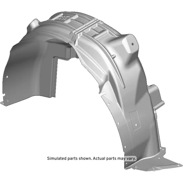 23400164 - : 2016-2019 Chevrolet Volt - Rear Driver Side Wheelhouse Liner with Nuts for GM Image