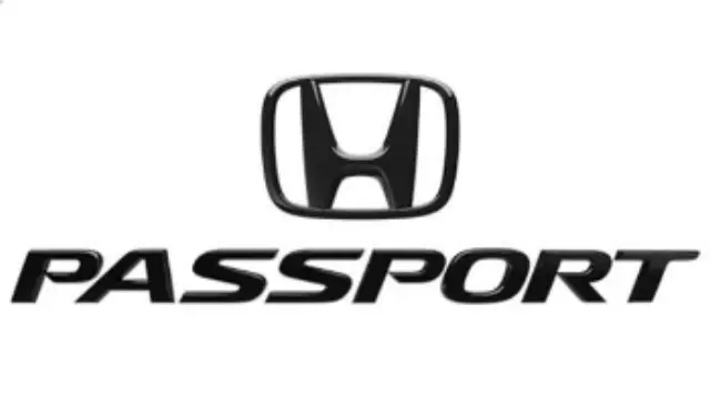 8F20TGS100 - Exterior: 2022-2025 Honda Passport - Exterior Emblem Kit Rear H-Mark &amp; Passport for Honda: Passport Image