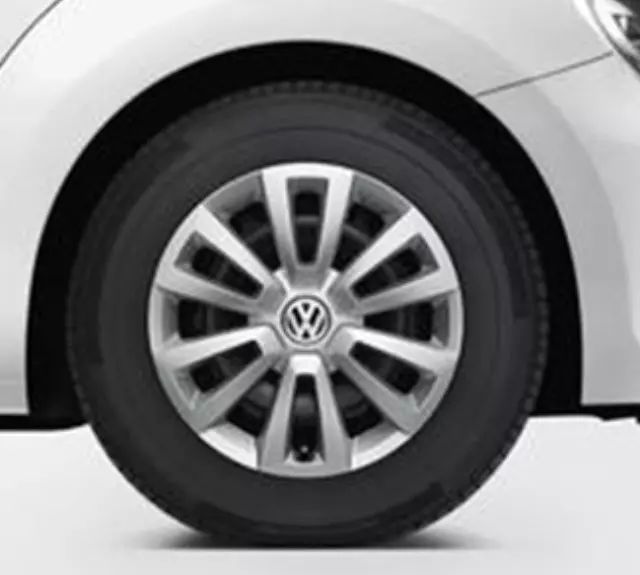 5C00714568Z8 - Wheels: Hub Cap Set (4pcs) - Brilliant Silver for Volkswagen: Beetle, Passat Image
