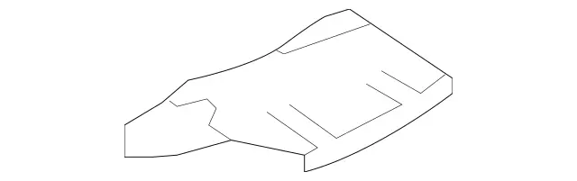 2166820171 - Exhaust System: Screening Plate for Mercedes-Benz: CL550, CL600, CL63 AMG, CL65 AMG Image image