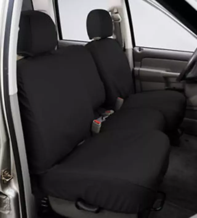Seat Covers By Covercraft - Rear 60/40, Crew Cab, With Armrest, Charcoal - Ford (VFL3Z-2663812-H)