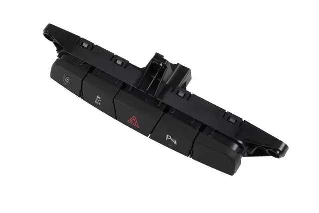 23177692 - : Jet Black Traction Control, Lane Departure, Park Assist, And Hazard Flashers Switch for GM Image