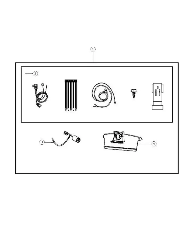 82210209AC - Mopar Accessories - Component Parts: Vehicle Navigation Kit for Mopar Image