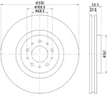 355115592 - : Disc Brake Rotor for Hella Pagid Image