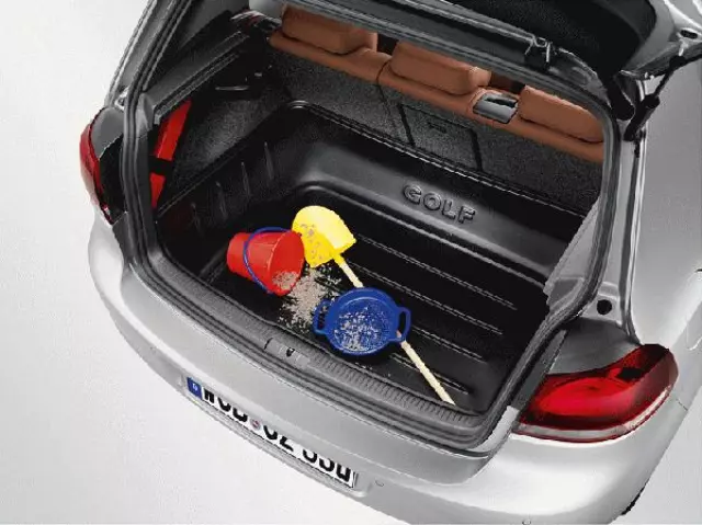 1K0061171 - Interior: Hard Shell Cargo Liner for Volkswagen: Golf, GTI Image