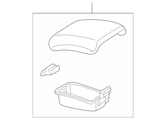 20968049395D89 - Body: Armrest for Mercedes-Benz Image