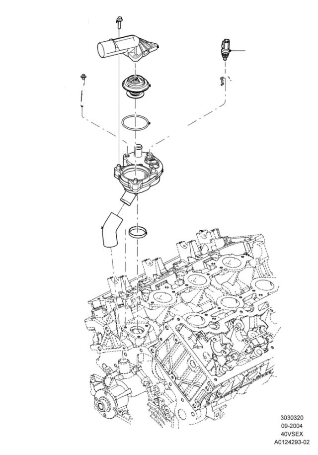 F77Z8548AF - Cooling System: By-Pass Hose for Ford Image