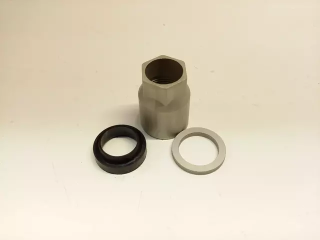 44230E010 - Electrical: Tire Pressure Monitoring System Sensor Service Kit for Scion: iQ, tC, xB, xD | Toyota: 4Runner, Avalon, Camry, Corolla, Corolla Cross, FJ Cruiser, Highlander, Land Cruiser, Matrix, Prius, Prius Plug-In, Prius V, RAV4, Sequoia, Sienna, Solara, Tacoma, Tundra, Venza, Yaris Image