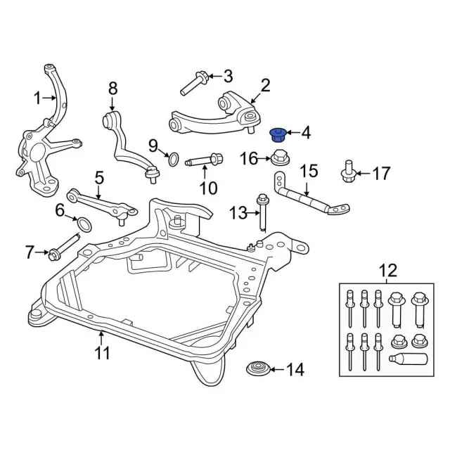W302122S300 - : Suspension Control Arm Nut for Ford Image