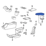 F87Z10644A22AJA - Body: Armrest Assembly for Ford: Explorer Image