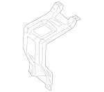 2076200228 - Cowl, Front Panel: Bracing for Mercedes-Benz Image