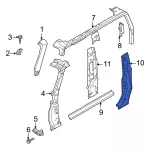 M2DZ9824300A - Body: Body B-Pillar for Ford: Bronco Image