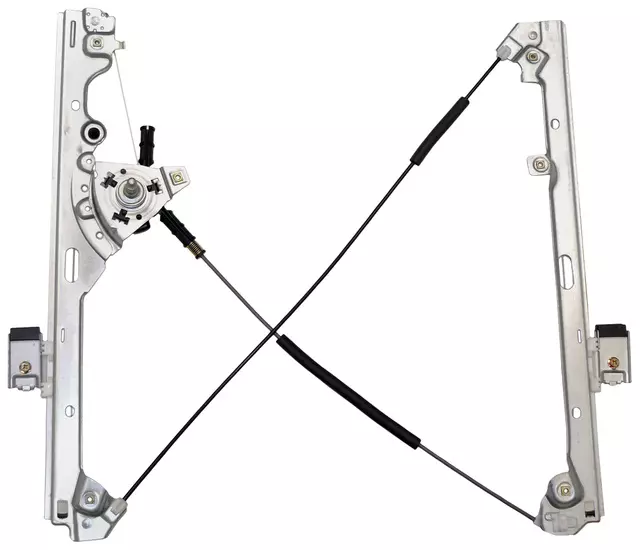 11R371 - Body: Front Passenger Side Power Window Regulator without Motor for Cadillac: Escalade, Escalade ESV, Escalade EXT | Chevrolet: Avalanche 1500, Avalanche 2500, Silverado 1500, Silverado 1500 Classic, Silverado 1500 HD, Silverado 1500 HD Classic, Silverado 2500, Silverado 2500 HD, Silverado 2500 HD Classic, Silverado 3500, Silverado 3500 Classic, Suburban 1500, Suburban 2500, Tahoe | GMC: Sierra 1500, Sierra 1500 Classic, Sierra 1500 HD, Sierra 1500 HD Classic, Sierra 2500, Sierra 2500 HD, Sierra 2500 HD Classic, Sierra 3500, Sierra 3500 Classic, Yukon, Yukon XL 1500, Yukon XL 2500 Image