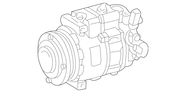 12303011 - Heating and Ventilation: Compressor for Mercedes-Benz Image