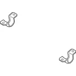 KB3Z5486A - Suspension: Stabilizer Bar Bracket for Ford Image