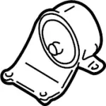 1122040U12 - Engine: Insulator for Infiniti Image