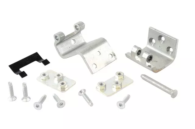 19257341 - Body: Rear Upper Door Hinge Kit with Hinges, Backing Plates, Pin, Stop, and Bolts for Chevrolet: Express 1500, Express 2500, Express 3500 | GMC: Savana 1500, Savana 2500, Savana 3500 Image