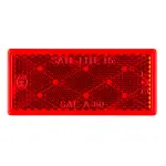 40302 - : Stick-On Rectangular Reflectors, Red for Grote Lighting Image