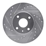 63154002L - : DFC Brake Rotor - Drilled and Slotted - Silver for DYNAMIC FRICTION Image