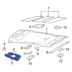 7L2Z7804104JA - Body: Sun-Visor for Ford Image