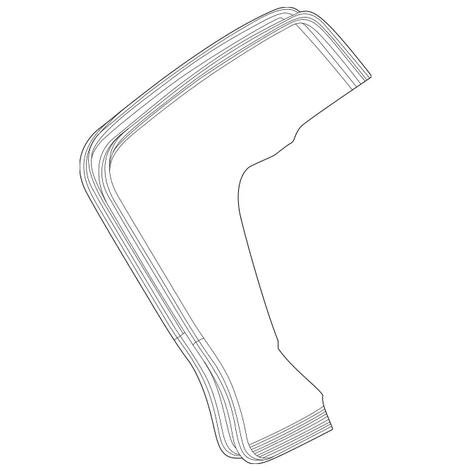 1677408500 - Rear-End Door: Seal, Rear-End Door for Mercedes-Benz: GLS450, GLS580, GLS63 AMG, Maybach GLS600 Image image