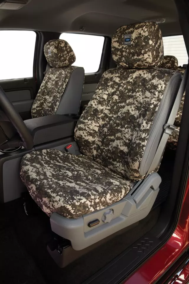 VML3Z15600D20F - : F150 - Front Row, Captain Chairs Seat Covers - Real Tree Green for Ford: F-150 Image