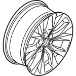 KL3Z1007A - : Wheel, Alloy for Ford Image