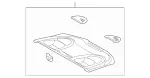 20869003498G73 - Body: Pkg Tray Trim for Mercedes-Benz Image