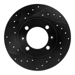 63365001L - : DFC Brake Rotor - Drilled and Slotted - Black for DYNAMIC FRICTION Image