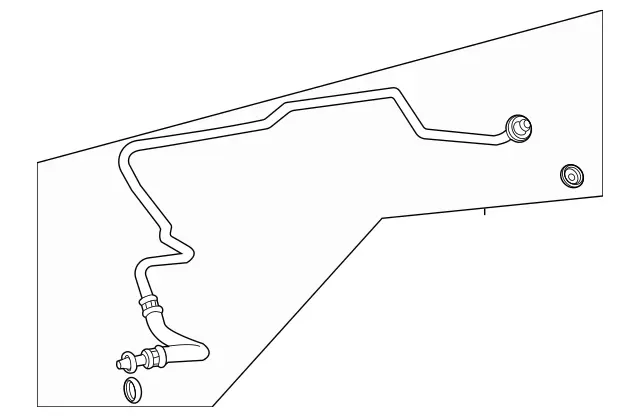 1675003201 - Radiator: Transm. Oil Cooler Line for Mercedes-Benz: GLE450, GLS450 Image image