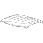 HC3Z2550202A - Body: Roof Panel for Ford: F-250 Super Duty, F-350 Super Duty, F-450 Super Duty Image