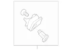 20468000707E94 - : Glove Box Handle for Mercedes-Benz Image